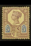 1887 5d Dull Purple And Blue Die I, SG 207, Mint Regummed, Cat £800. For More Images, Please Visit... - Unclassified