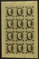 NATIONAL TELEPHONE COMPANY 1884 1d Black, Barefoot 1, Fine Never Hinged Mint Complete SHEETLET Of 12, Fresh &... - Andere & Zonder Classificatie