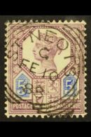 1887-92 5d Dull Purple And Blue, Die I, SG 207, Very Fine Used With Lovely Fully Dated St Neots Squared Circle... - Andere & Zonder Classificatie