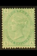 1873-80 1s Green, SG 150, Plate 13, Fine Mint. For More Images, Please Visit... - Andere & Zonder Classificatie