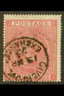 1867-83 5s Rose, Plate I, SG 126, Used With Fully Dated Cds, Short Perf At Right, Nice Strong Colour For More... - Andere & Zonder Classificatie