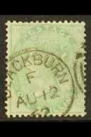 1855-57 1s Pale Green, SG 73, Used With Superb Part "Blackburn" Fully Dated Cds Cancel. For More Images, Please... - Otros & Sin Clasificación