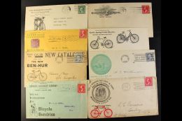 BICYCLES ADVERT COVERS. 1892-1944 Interesting Collection Of Commercially Used Covers (plus A Few Cards) With... - Other & Unclassified