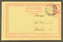 USED IN IRAQ 1913 20pa Postal Stationery Postcard Addressed To Germany, Cancelled By "KERYE BACHI (BAGDAD)"... - Otros & Sin Clasificación