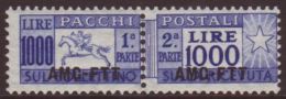 ZONE A 1954 Parcel Post 1000L, Sass 26, Never Hinged Mint Horizontal Pair. For More Images, Please Visit... - Other & Unclassified