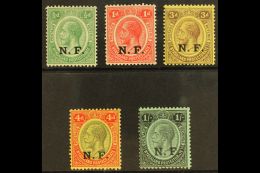 1916 Nyasaland-Rhodesian Force "N. F." Overprints Complete Set, SG N1/N5, Fine Mint. (5 Stamps) For More Images,... - Tanganyika (...-1932)