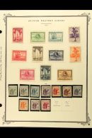 SPANISH SAHARA 1924-73 ALL DIFFERENT COLLECTION On Album Pages, Chiefly Mint, And Which Includes 1924 Complete Set... - Other & Unclassified