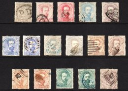 1872-73 Used Group With Shades To 1p, Between SG 192 And 204, Includes 10c Deep Violet (SG 196), A Few With... - Altri & Non Classificati