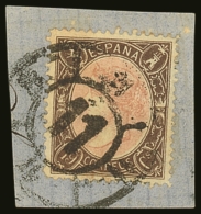 1865 19c Rose And Brown, Perf 14, SG 89, Very Fine Used On Piece With Double Ring Circle "11" Cancel. Some Slight... - Otros & Sin Clasificación