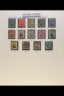 1924-64 FINE USED COLLECTION Neatly Assembled On Album Pages, We See An Almost Complete Run Of Basic Issues, Plus... - Rodesia Del Sur (...-1964)