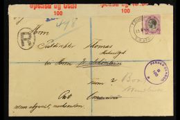 1917 (23 Jun) Redirected Registered Cover Bearing 6d Union Stamp Tied By Very Fine "TSUMEB" Cds Postmark, Putzel... - África Del Sudoeste (1923-1990)