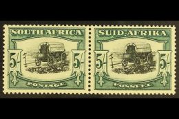 UNION VARIETY 1933-48 5s Black & Greyish Green, BROKEN YOKE PIN VARIETY, SG 64b, Very Fine Mint. For More... - Zonder Classificatie
