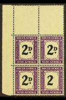 POSTAGE DUE VARIETY 1950-8 2d Black & Violet, Block Of Four With "D" Almost Entirely OMITTED In One Position,... - Zonder Classificatie