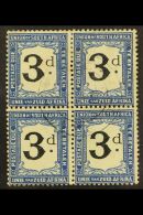POSTAGE DUE 1922-6 3d Black & Blue, SG D15, Fine Used Block Of Four. For More Images, Please Visit... - Zonder Classificatie