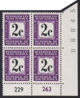 POSTAGE DUE 1971 2c Black And Deep Reddish Lilac (Afrikaans At Top), SG D71, SACC 57aH, Very Fine Mint CONTROL... - Zonder Classificatie