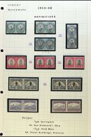 1933-48 MINT COLLECTION Written Up On Pages, We See Complete Basic Set Plus Shades, Upright & Inverted... - Zonder Classificatie