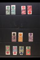 1913-24 KING'S HEADS CONTROLS USED COLLECTION - ½d To £1 Values Complete, With ½d All Plates... - Sin Clasificación