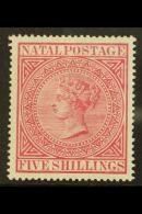NATAL 1874-99 5s Carmine, SG 73, Very Fine Mint For More Images, Please Visit... - Zonder Classificatie