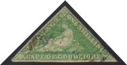 CAPE OF GOOD HOPE 1865-64 1s Bright Emerald-green Triangular, SG 21, Fine Used Lightly Cancelled Leaving "Hope"... - Zonder Classificatie