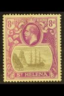 1922-37 8d Grey & Bright Violet "Torn Flag" Variety, SG 105b, Fine Mint For More Images, Please Visit... - Sainte-Hélène