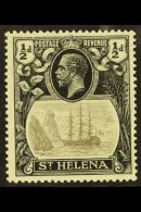 1922-37 ½d Grey & Black, BROKEN MAINMAST Variety, SG 97a, Very Fine Mint. For More Images, Please Visit... - Saint Helena Island