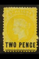 1864-80 2d Yellow (Type C) Perf 12½, SG 10, Very Fine Mint For More Images, Please Visit... - Isola Di Sant'Elena