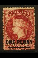 1864-80 1d Lake (Type B) Perf 12½,  SG 7, Fine Mint For More Images, Please Visit... - Sint-Helena