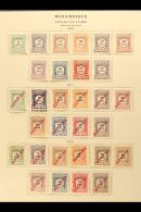 MOZAMBIQUE 1903-52 MINT 'BACK OF THE BOOK' COLLECTION On Printed Pages. Includes  Postage Due 1904 Set, 1911 And... - Other & Unclassified