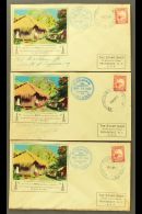 NEW ZEALAND USED IN PITCAIRN 1938 Pitcairn Radio Communication Covers, Group Of 3, Each Franked With NZ 1d Kiwi... - Islas De Pitcairn