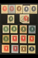 POSTAL STATIONERY CUT OUT COLLECTION Spanning 1899 To 1944. Neatly Presented On Stock Pages With 1899-1900 2c To... - Filippijnen