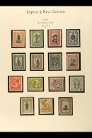 1932-1941 FINE MINT COLLECTION In Hingeless Mounts On Leaves, ALL DIFFERENT, Inc 1932-40 Set To 10s, 1934 Anniv... - Papua Nuova Guinea