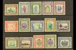 1939 Pictorial Set Complete, SG 303/317, Fresh Mint. $5 Couple Pulled Perfs Otherwise Very Fine. Scarce Set (SG... - North Borneo (...-1963)