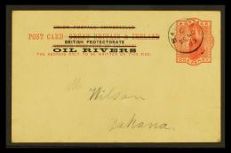 1893 BAKANA Oil Rivers 1d Postal Card, Addressed Locally, Fine Code C 26th November Cds.  For More Images, Please... - Otros & Sin Clasificación