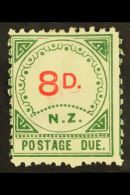 POSTAGE DUES 1899 8d Carmine And Green, Variety "carmine 8D Printed Double", SG D2a, Listed But Not Priced SG. For... - Otros & Sin Clasificación