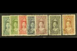 CURACAO 1923 25th Anniversary Set Complete, Yv 71/77, Very Fine Used. (7 Stamps) For More Images, Please Visit... - Other & Unclassified