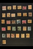 NUMERAL POSTMARKS Collection On A Range Of QV Stamps, ALL DIFFERENT Barred Numeral Cancels With The Majority Of... - Maurice (...-1967)