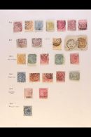 "B" NUMERAL POSTMARKS Collection On A Range Of QV Stamps, Barred Numeral Cancels Preceded By "B", Between "B32"... - Mauritius (...-1967)