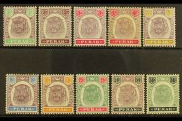 PERAK 1895 Tigers, Set Complete To 50c Green And Black, SG 66/75, Very Fine Mint. (10 Stamps) For More Images,... - Other & Unclassified
