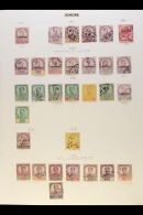 1884-1941 FINE/VERY FINE USED COLLECTION On Album Pages, All Different, High Quality Used Throughout. With JOHORE... - Other & Unclassified
