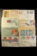 1919-1941 COVERS & POSTCARDS. An Interesting Collection Of Covers & Cards In A Box, Inc Many Registered... - Lettonia