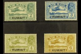 1933-34 Overprints On India Air Stamps Complete Set, SG 31/34, Fine Mint. (4 Stamps) For More Images, Please Visit... - Kuwait