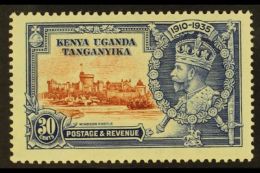 1935 30c Brown And Deep Blue Silver Jubilee, Variety "Dot To Left Of Chapel", SG 125g, Very Fine Mint. Scarce... - Vide