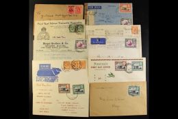 1922-62 INTERESTING COVERS RANGE Incl. 1931 Imperial Airways First Airmail Kisuma To London, 1932 "Orderly Room,... - Vide