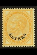 OFFICES IN LEVANT 1874 10c Ochre Ovptd "Estero", Sass 4, Superb NEVER HINGED MINT. Absolutely Stunning Example Of... - Other & Unclassified