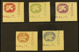 CORALIT CORRIERI ALTA ITALIA 1945 Local Private Courier Stamps Complete Imperf Set, Sassone 3/7, Fine Mint... - Non Classificati