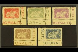 CORALIT CORRIERI ALTA ITALIA 1945 Local Private Courier Stamps Complete Perf Set, Sassone 8/12, Fine Mint Corner... - Sin Clasificación