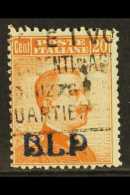 "B.L.P." PUBLICITY ENVELOPE STAMPS BUSTE LETTERE POSTALI 1921 20c Orange With "B.L.P." Overprint (Sassone 2, SG... - Sin Clasificación