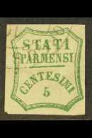 PARMA 1859 5c Blue Green, Provisional Govt, Sass 12, Fine Used With Good Clear Margins All Round And Neat Part... - Non Classificati