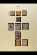 COCHIN 1892-1949 FINE MINT COLLECTION In Hingeless Mounts On Leaves, Inc 1896 1p Wmk Arms (thin), 1911-13 Set To... - Altri & Non Classificati