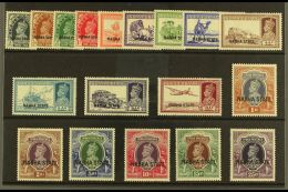 NABHA 1938-39 KGVI Definitives Complete Set, SG 77/94, Very Fine Mint. Lovely Fresh Colours! (18 Stamps) For More... - Other & Unclassified